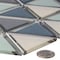 Andova Tiles SAMPLE BLEUM 3 x 3 Beveled Glass Novelty Mosaic Tile SAM-ANDBLE284 - alternate 2